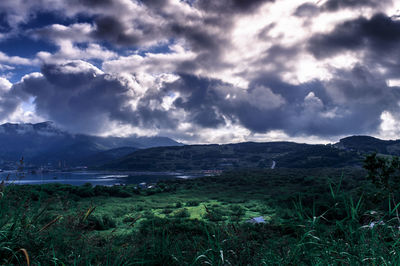 Scenic view of landscape against sky