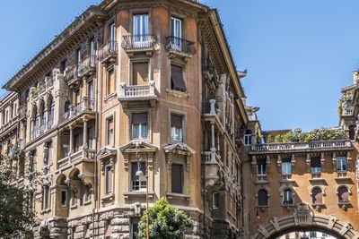 Low angle view of historical building against sky