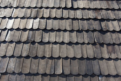 Full frame shot of roof tiles