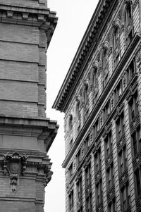 Low angle view of historic building against sky