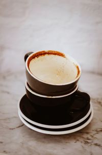 Close-up of coffee on table