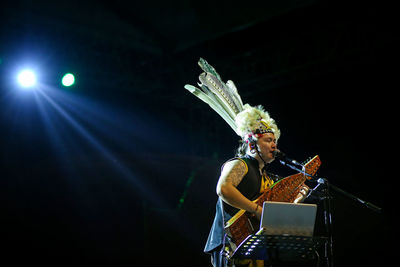 Cultural festival tapin art events. this is a traditional dayak song.