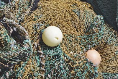 Close-up of fishing net