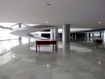 Empty corridor of building