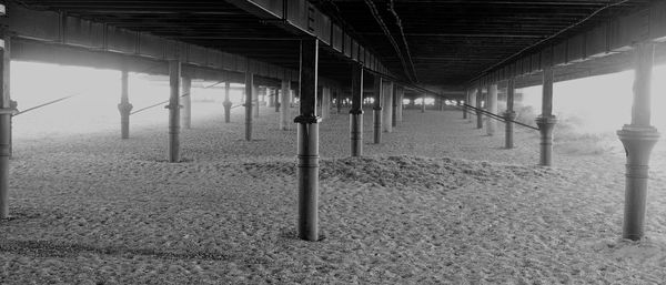 Interior of sand below view of beach