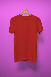 Built structure against pink background