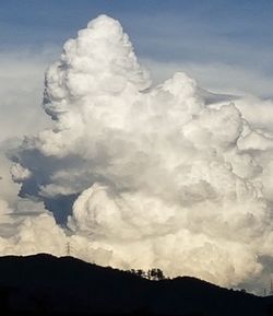 Low angle view of clouds in sky