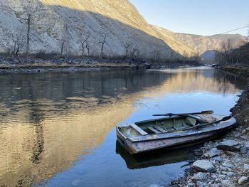 Boat in lake