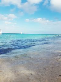 Scenic view of sea against sky