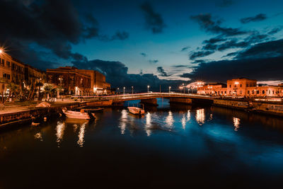 Boats in river