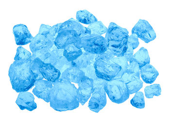 Close-up of blue rocks against white background