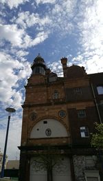 Low angle view of building against sky