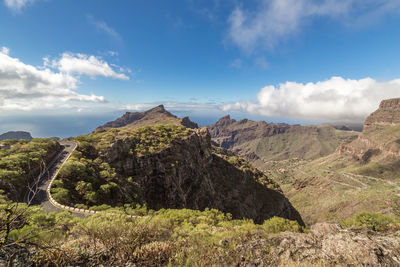 Panoramic view of landscape against sky