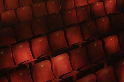 Full frame shot of chairs