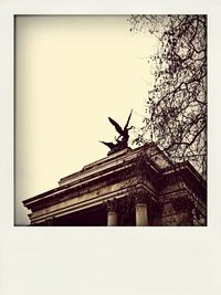 Low angle view of historical building