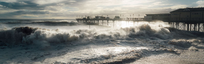 Panoramic view of sea against sky