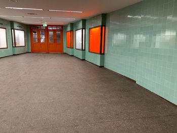 Empty corridor of building