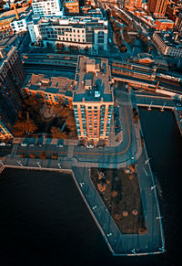 Aerial landscape of yonkers, ny