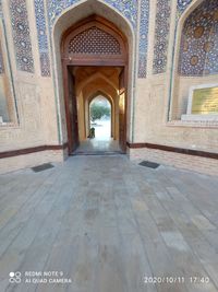 Corridor of historic building