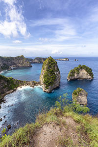 Scenic view of sea against sky