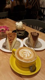 Close-up of coffee on table