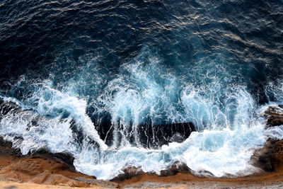 Close-up of sea waves