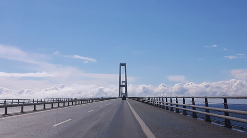 Bridge over sea against sky