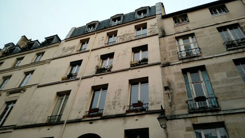Low angle view of residential building
