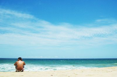 Scenic view of sea against sky