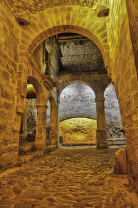 Archway of historical building