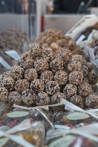 Close-up of food for sale at market stall