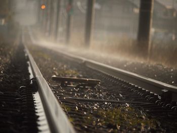 Train on railroad track