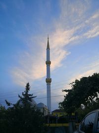 Low angle view of building against sky