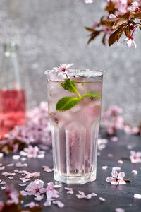 Close-up of drink on table