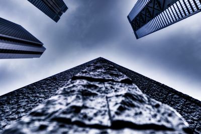 Low angle view of built structure against sky