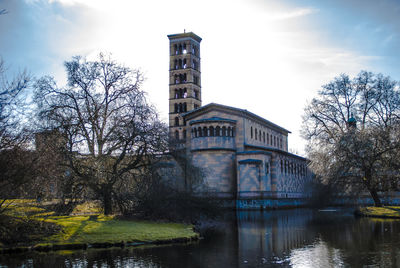 View of bridge over river