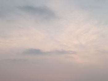 Low angle view of sky during sunset