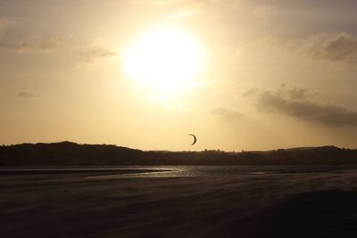 Sun shining through clouds