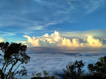 Scenic view of cloudscape during sunset