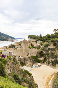 View of the village of tossa de mar, catalonia, spain