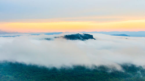 Scenic view of cloudscape during sunset