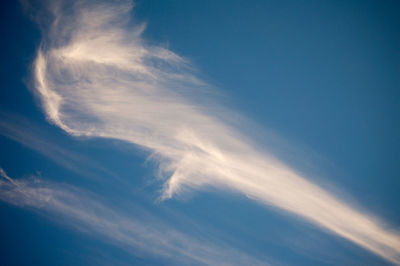 Low angle view of cloudy sky