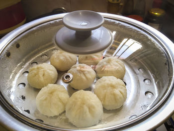 High angle view of food in container