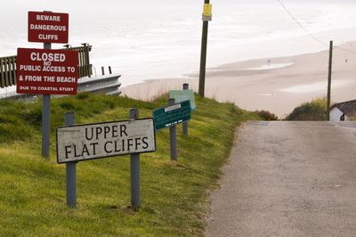 Information sign on road