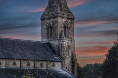 Built structures against dramatic sky