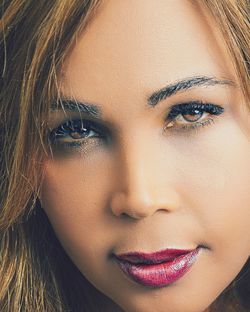 Close-up portrait of woman