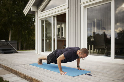 Man doing push-ups