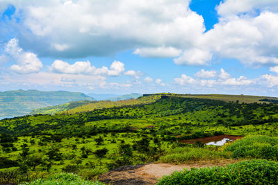 Scenic view of landscape against sky