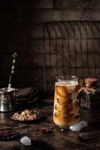 Close-up of drink on table