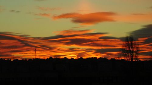 Scenic view of sky during sunset